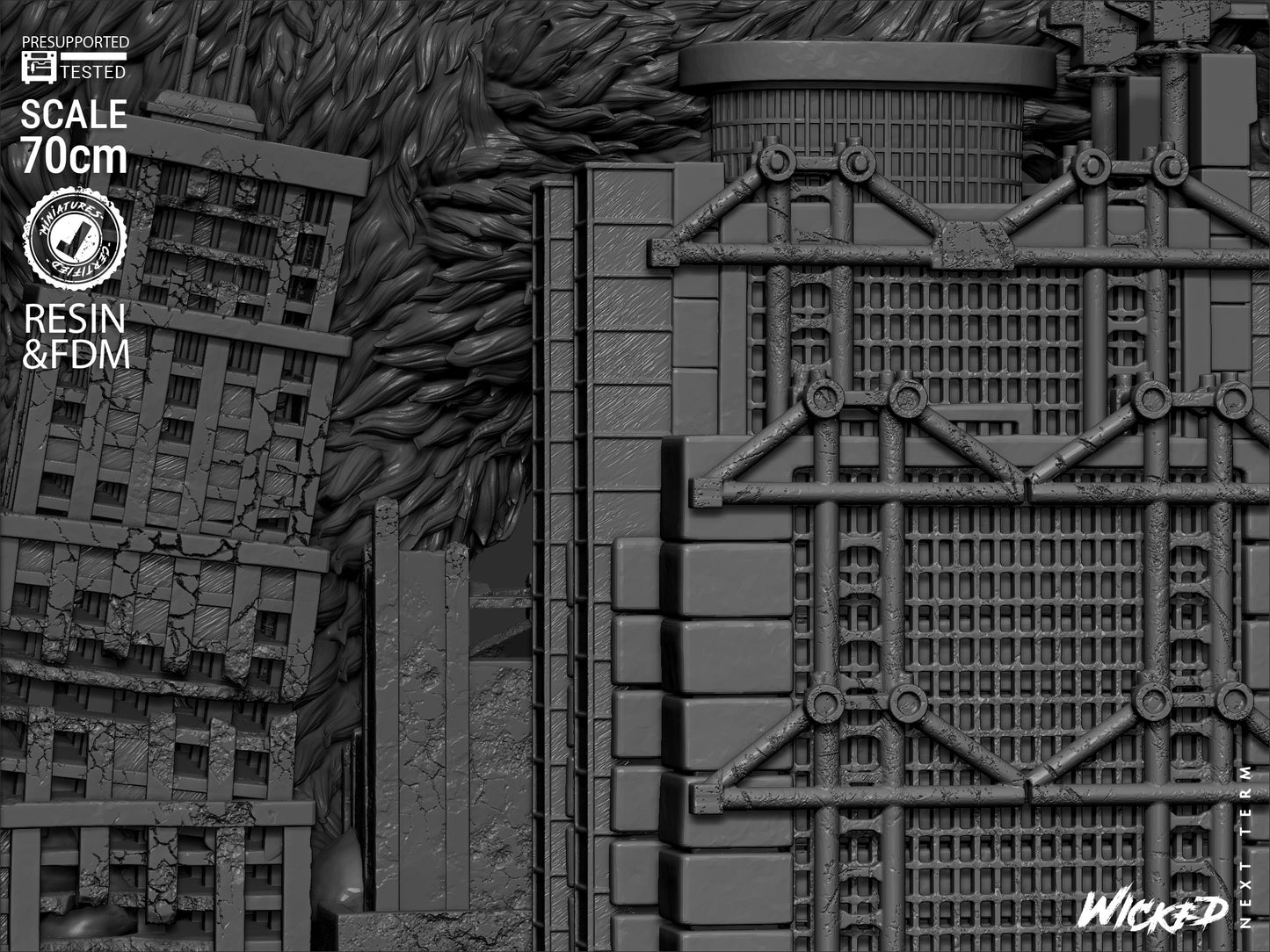 Godzilla vs. Kong Diorama – ABS-Like Resin Collector Showcase Edition