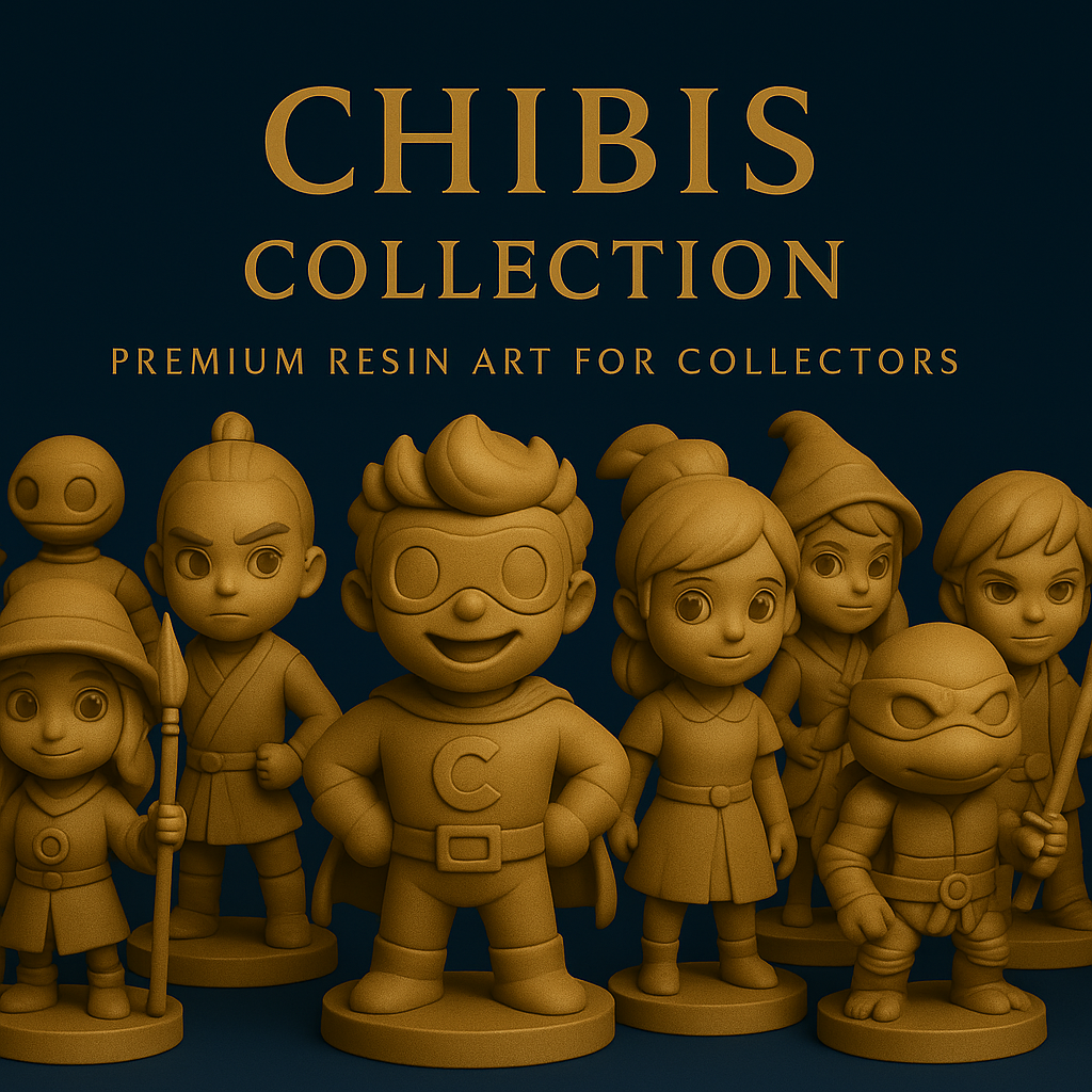 Chibis Collection | Adorable Resin Art with Heroic Charm