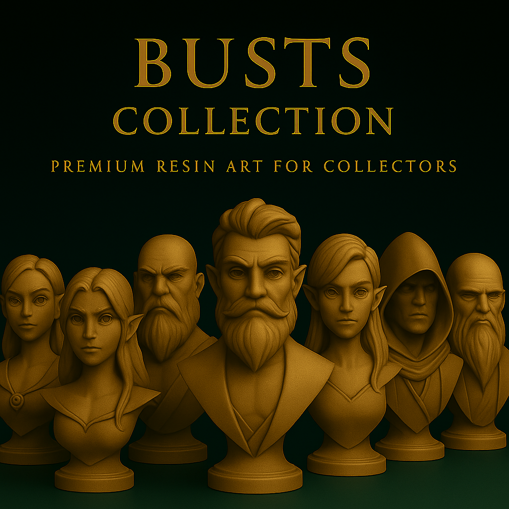 Busts Collection | Premium Resin Busts & 3D Collectibles by Chibi3D