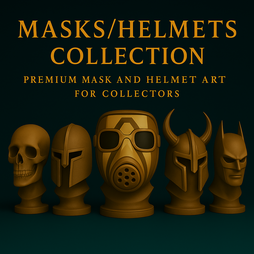 Masks & Helmets Collection | Premium 3D Printed Collectible Masks & Helmets by Chibi3D