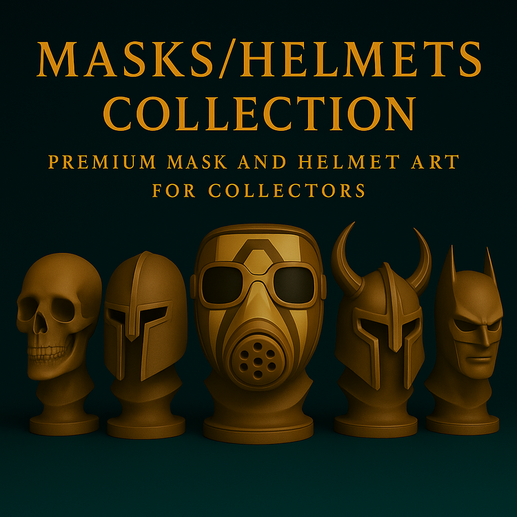 Masks & Helmets Collection | Premium 3D Printed Collectible Masks & Helmets by Chibi3D