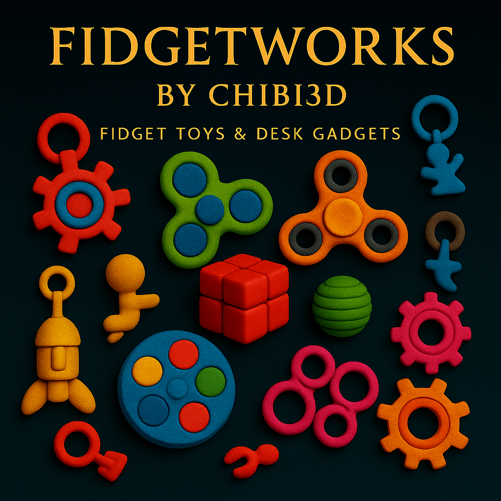FidgetWorks by Chibi3D – Premium 3D-Printed Fidget Toys, Desk Gadgets & Sensory Clickers