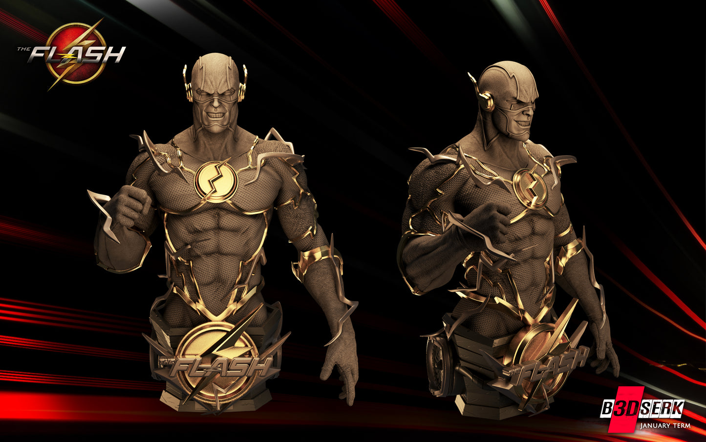 Flash Bust – B3DSERK Sculpt