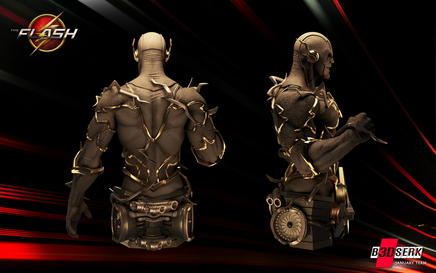 Flash Bust – B3DSERK Sculpt