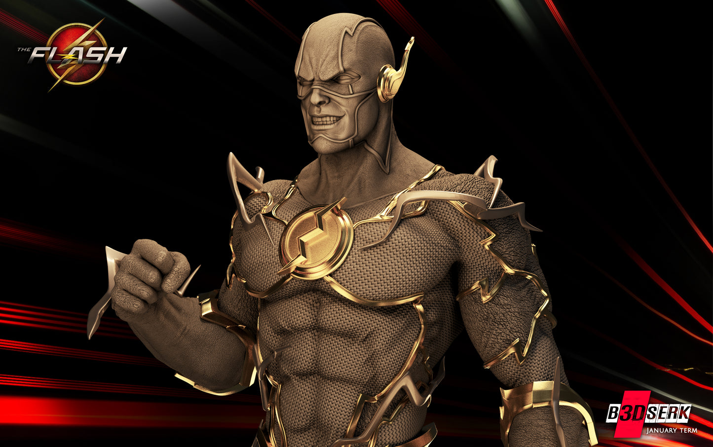 Flash Bust – B3DSERK Sculpt