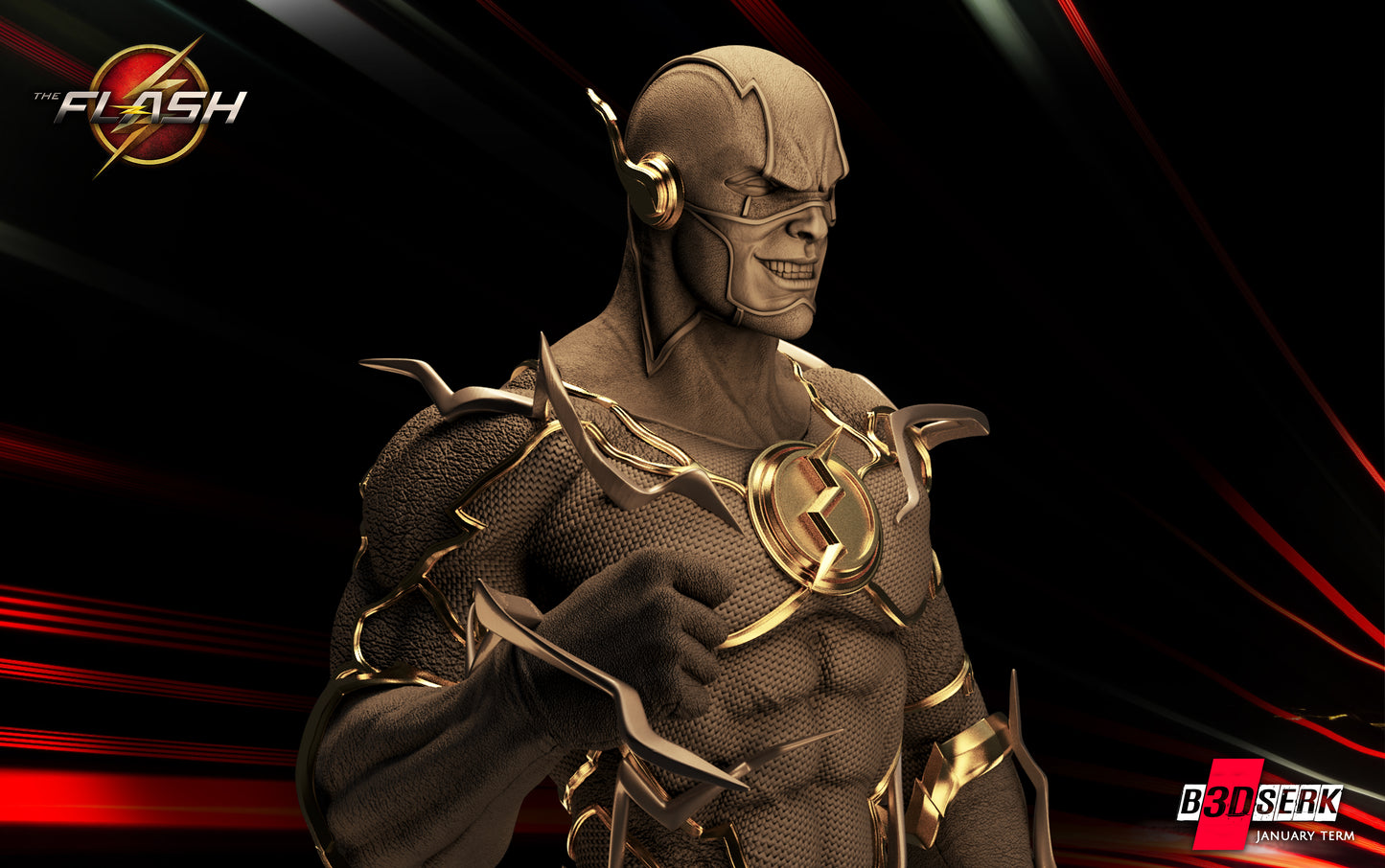 Flash Bust – B3DSERK Sculpt