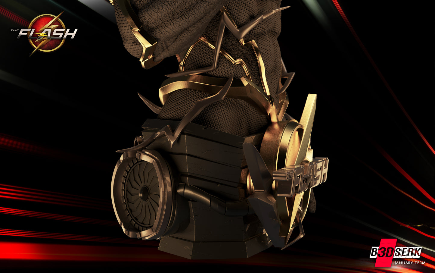 Flash Bust – B3DSERK Sculpt