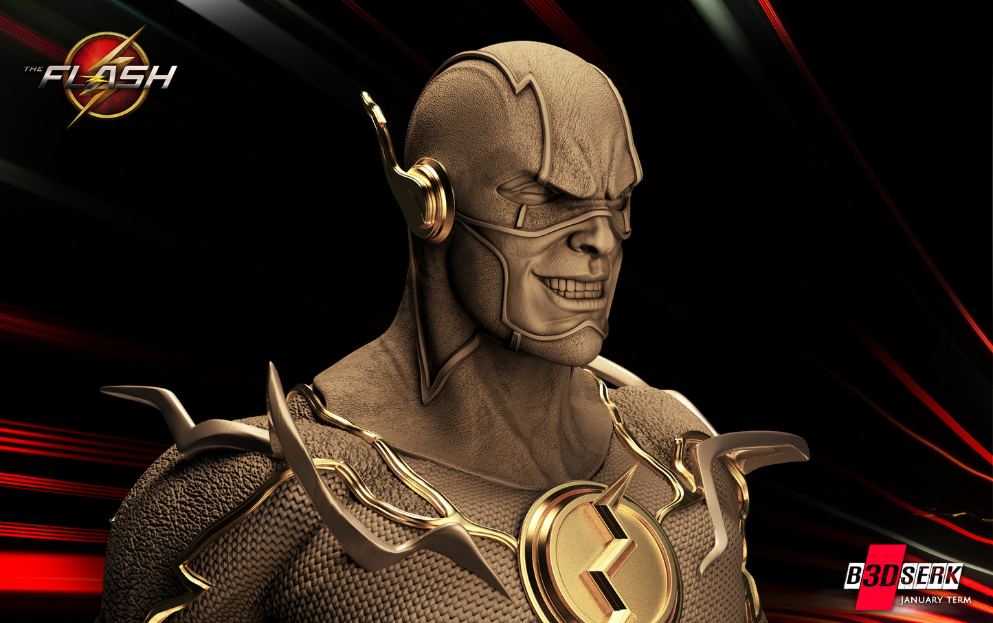 Flash Bust – B3DSERK Sculpt