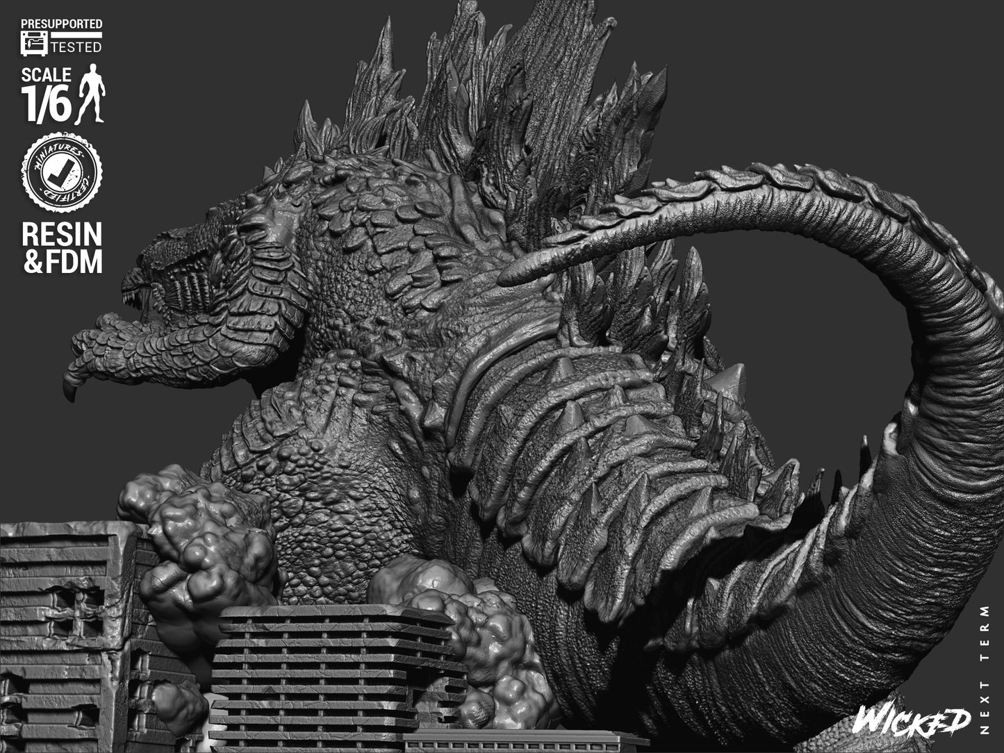 Godzilla Statue – ABS-Like Resin Collector Showcase Edition