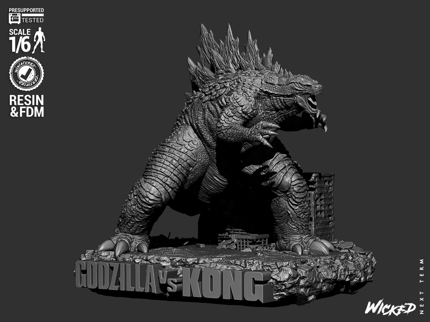 Godzilla Statue – ABS-Like Resin Collector Showcase Edition