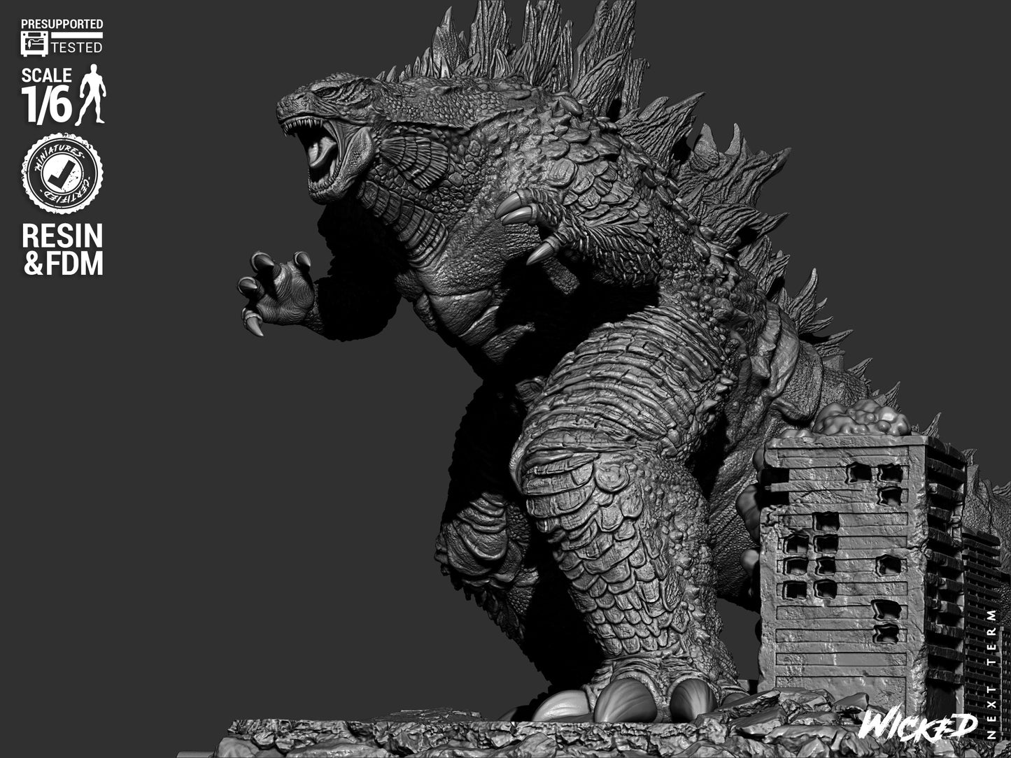 Godzilla Statue – ABS-Like Resin Collector Showcase Edition