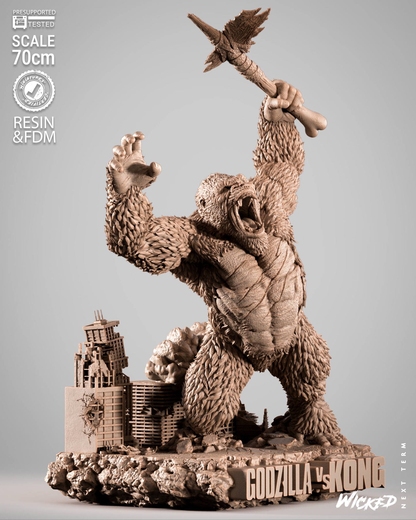 King Kong Statue – ABS-Like Resin Collector Showcase Edition