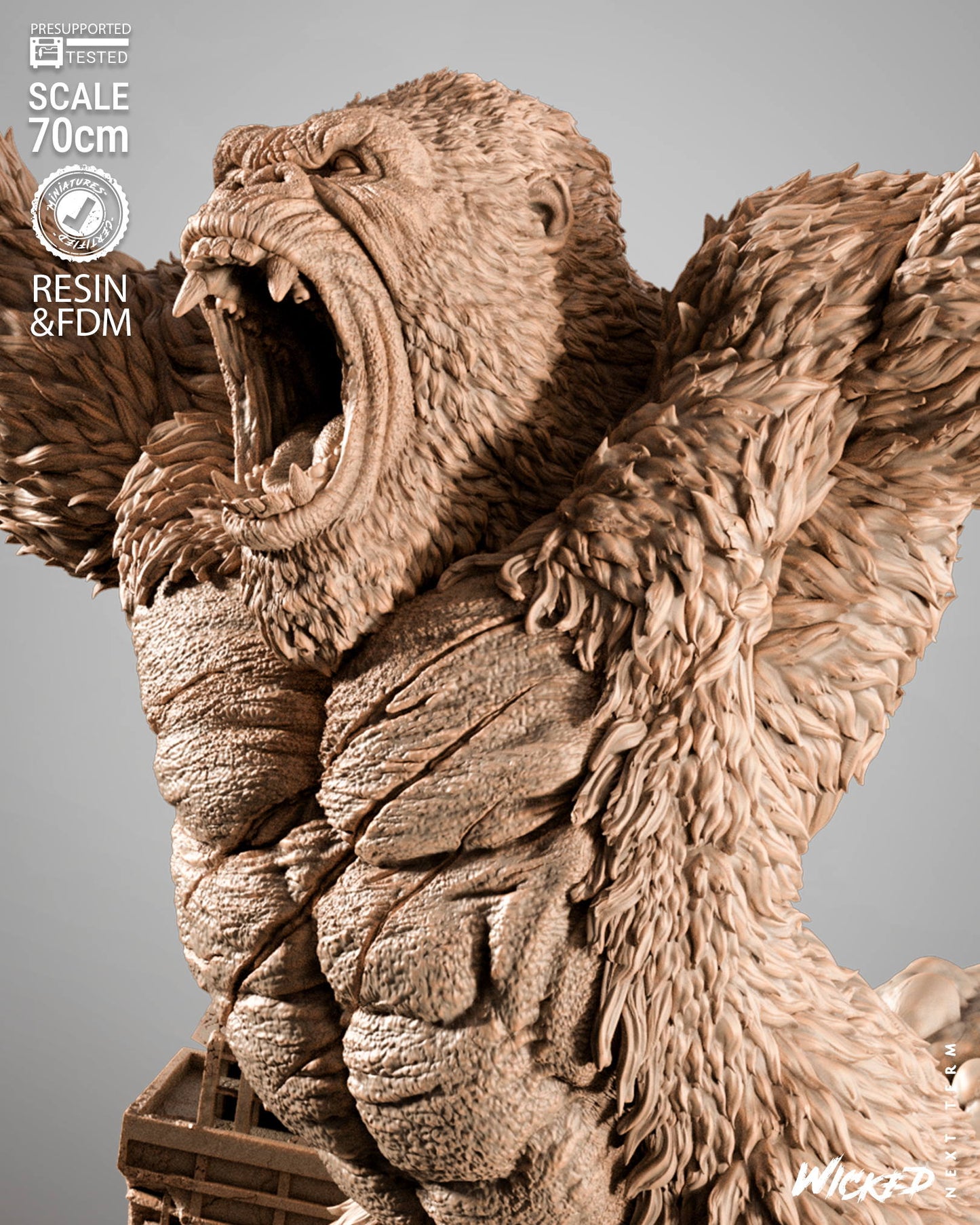 King Kong Statue – ABS-Like Resin Collector Showcase Edition