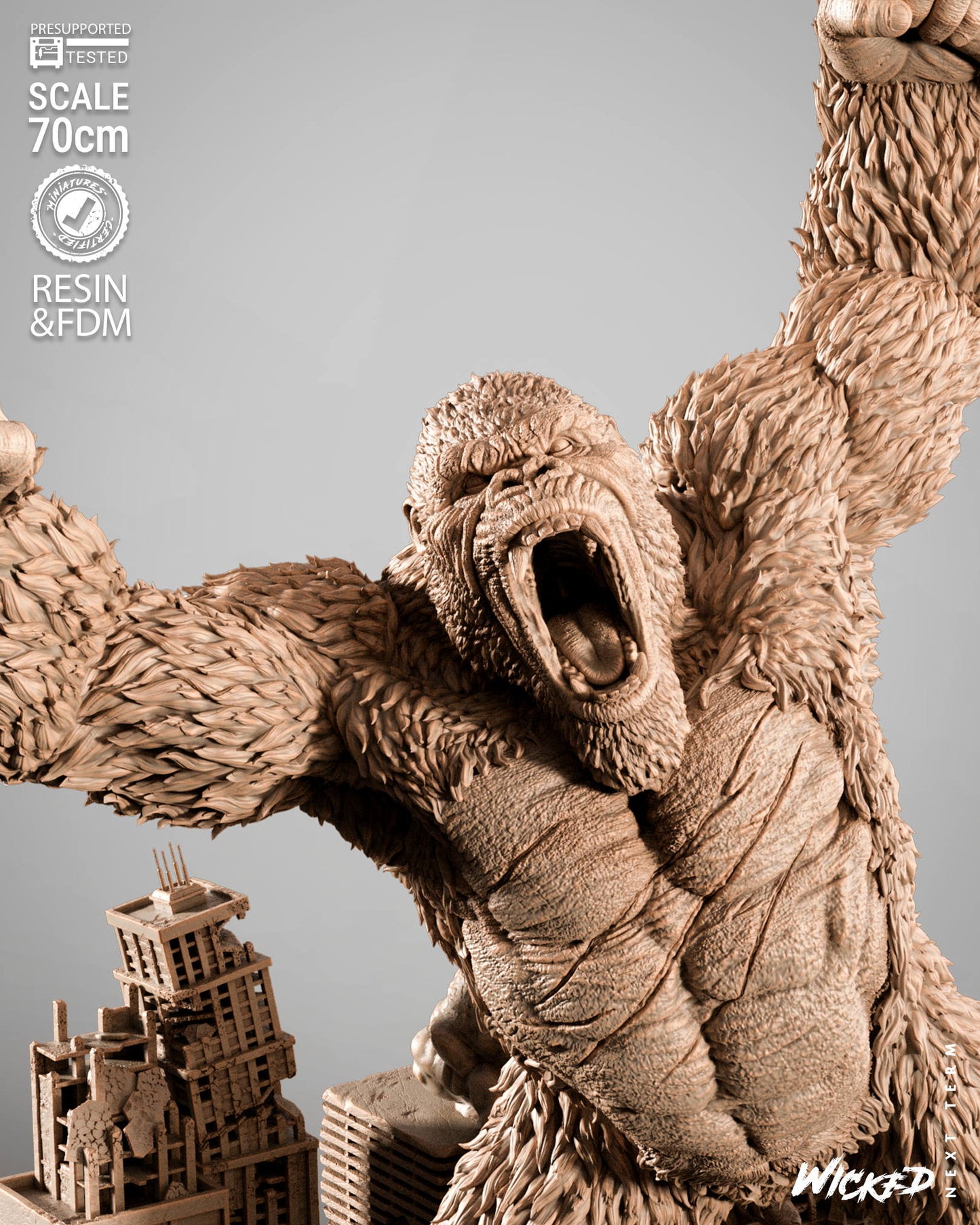 King Kong Statue – ABS-Like Resin Collector Showcase Edition