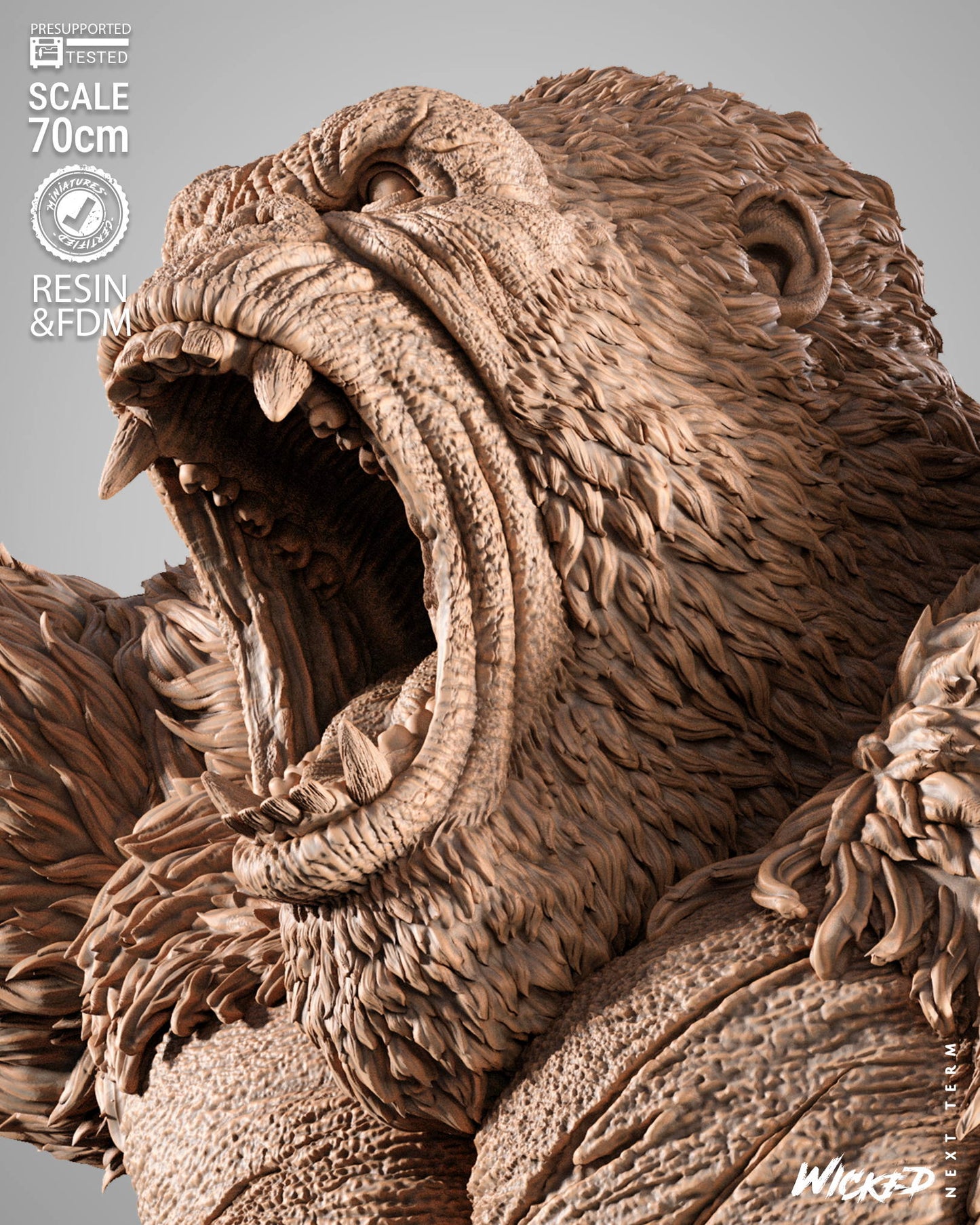 King Kong Statue – ABS-Like Resin Collector Showcase Edition