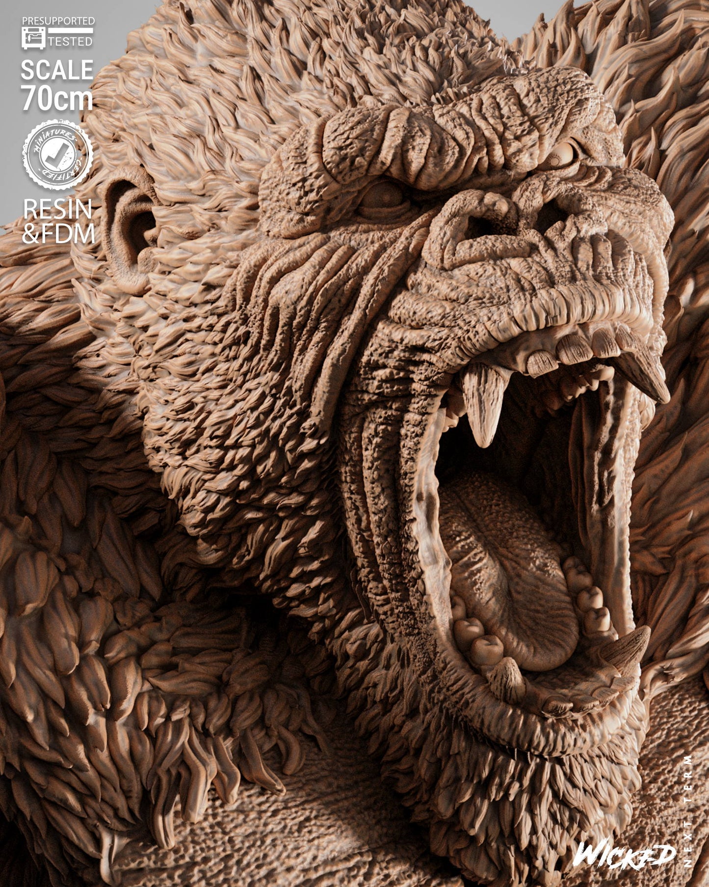 King Kong Statue – ABS-Like Resin Collector Showcase Edition