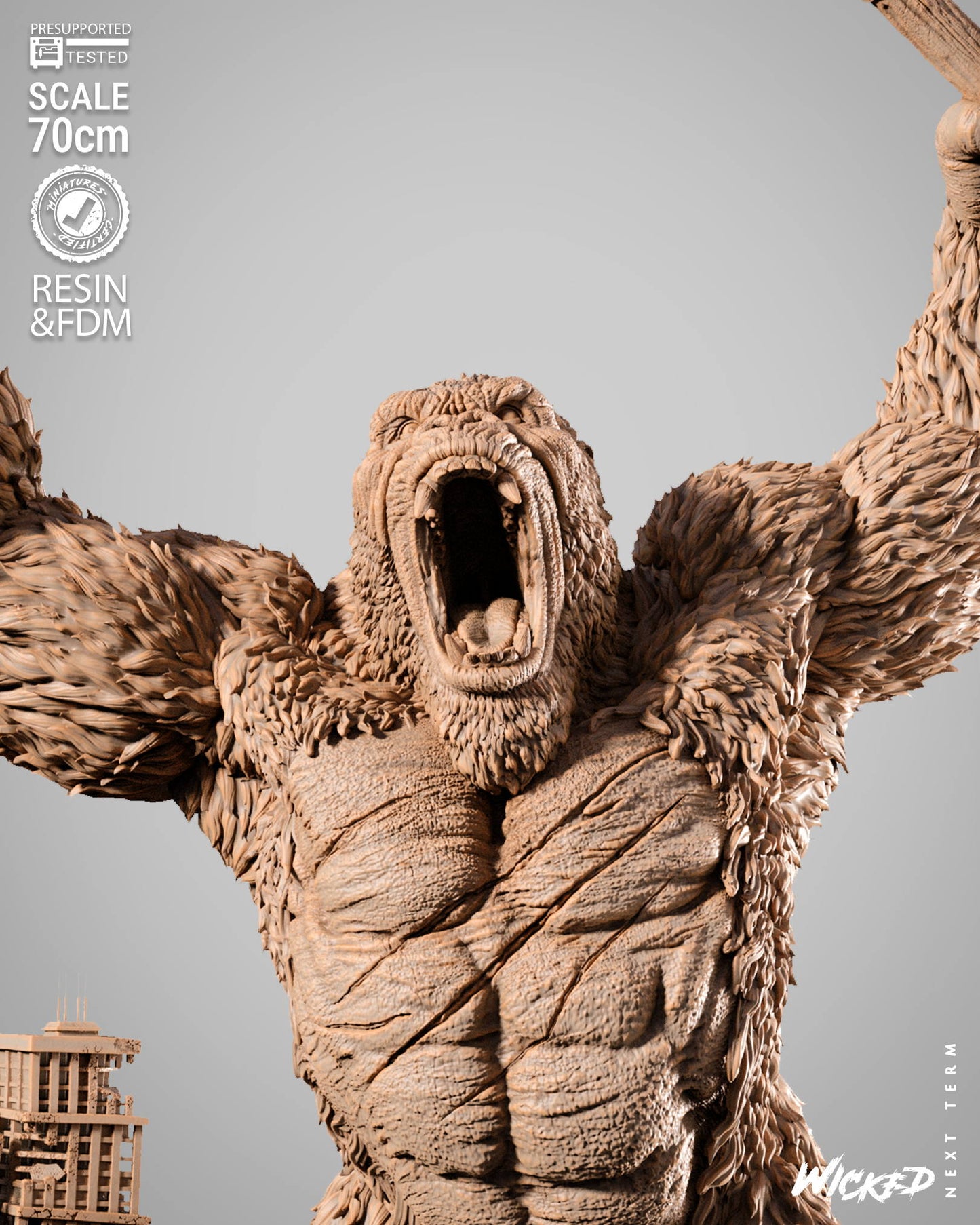 King Kong Statue – ABS-Like Resin Collector Showcase Edition
