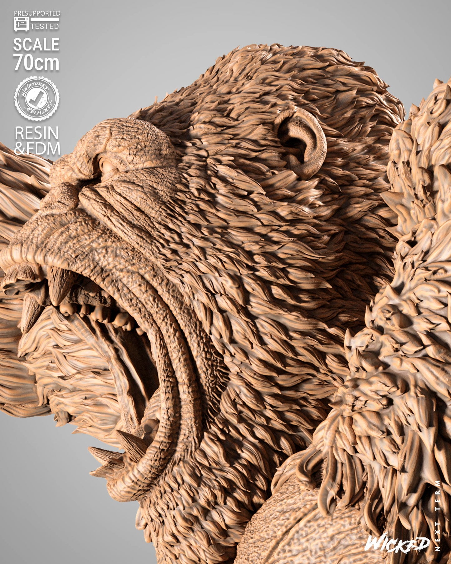 King Kong Statue – ABS-Like Resin Collector Showcase Edition