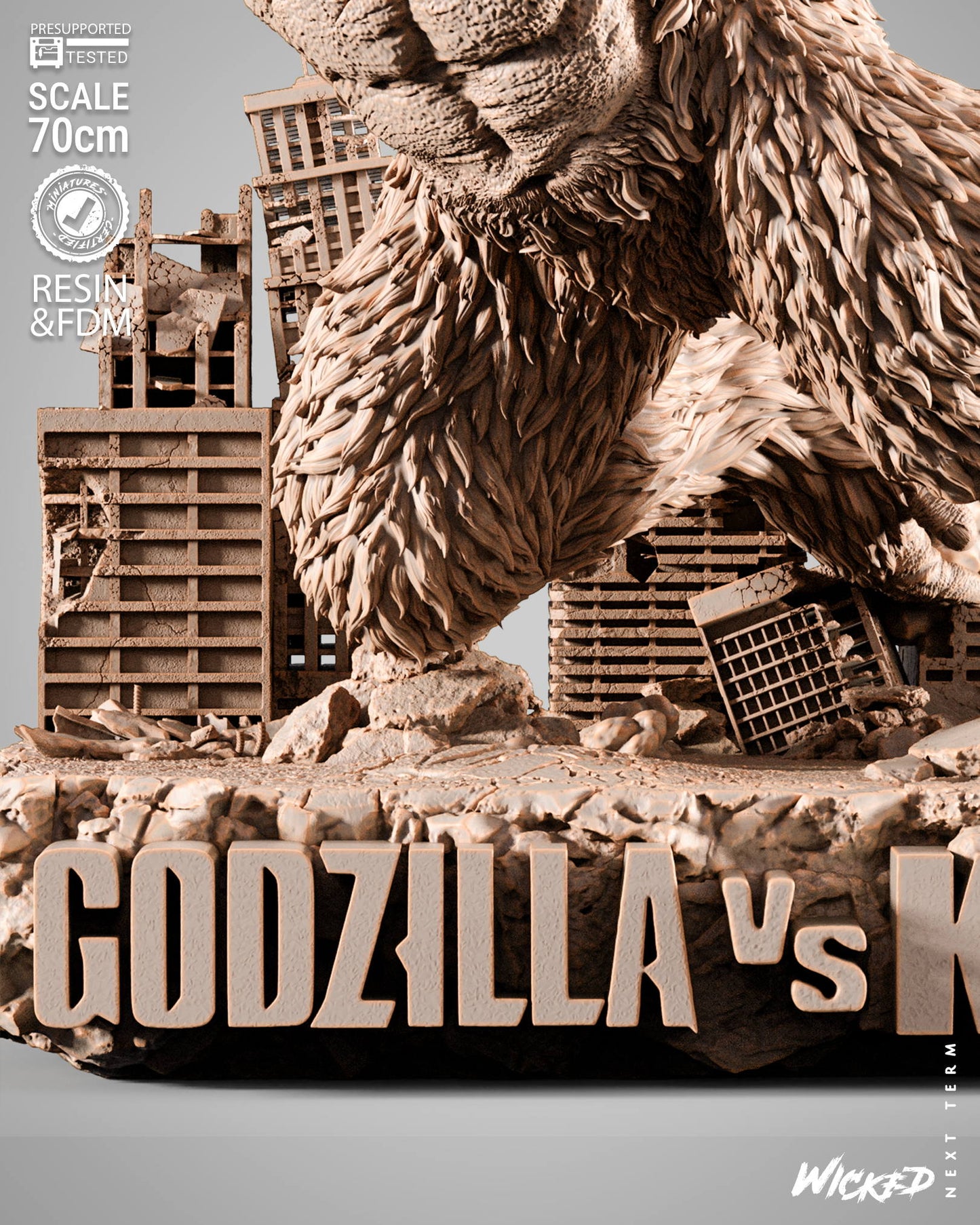 King Kong Statue – ABS-Like Resin Collector Showcase Edition