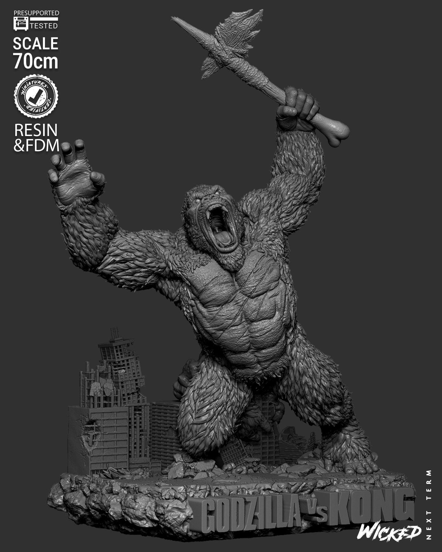 King Kong Statue – ABS-Like Resin Collector Showcase Edition