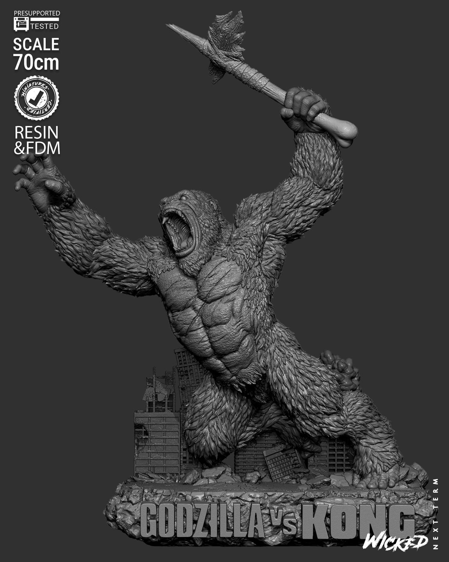 King Kong Statue – ABS-Like Resin Collector Showcase Edition