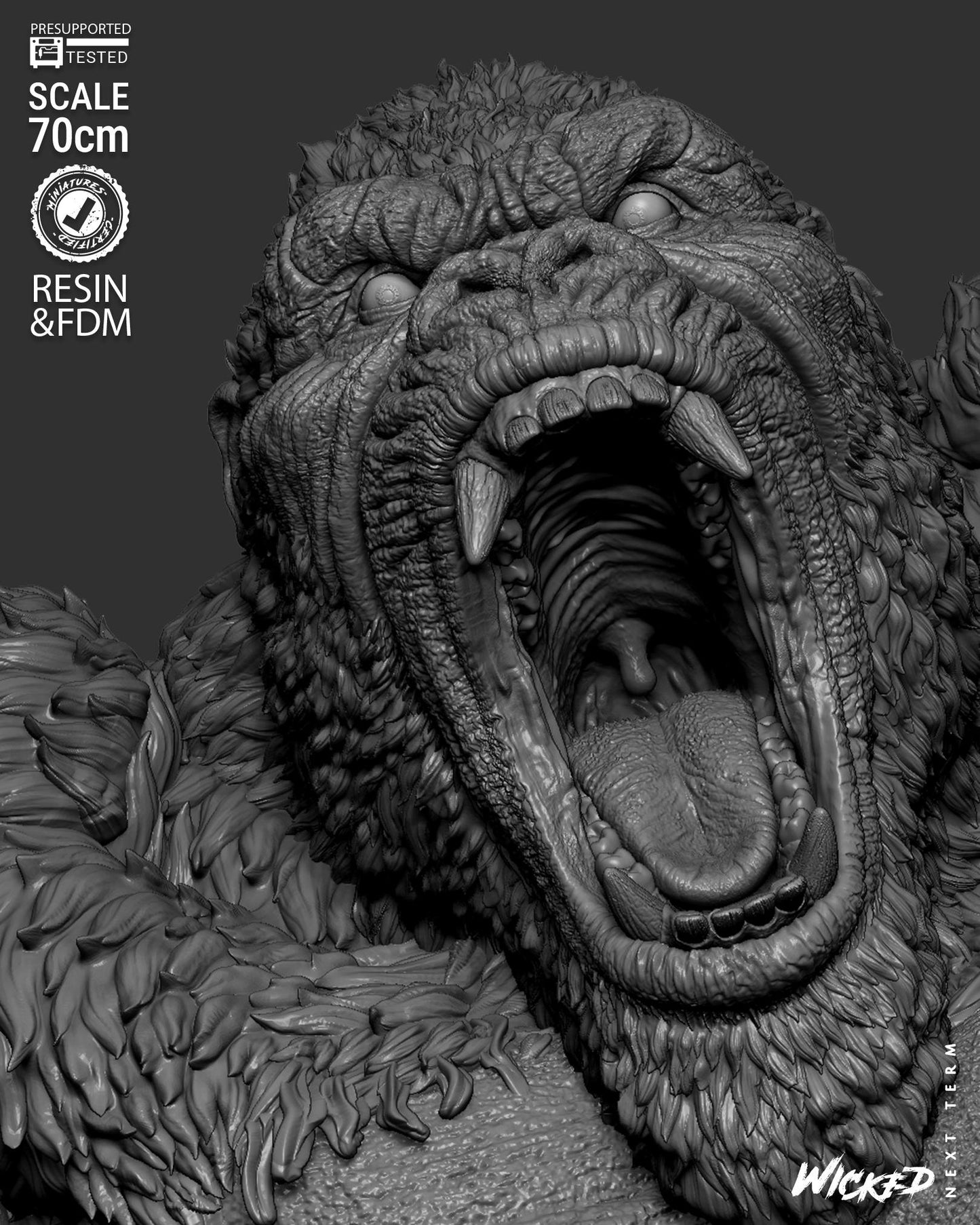 King Kong Statue – ABS-Like Resin Collector Showcase Edition