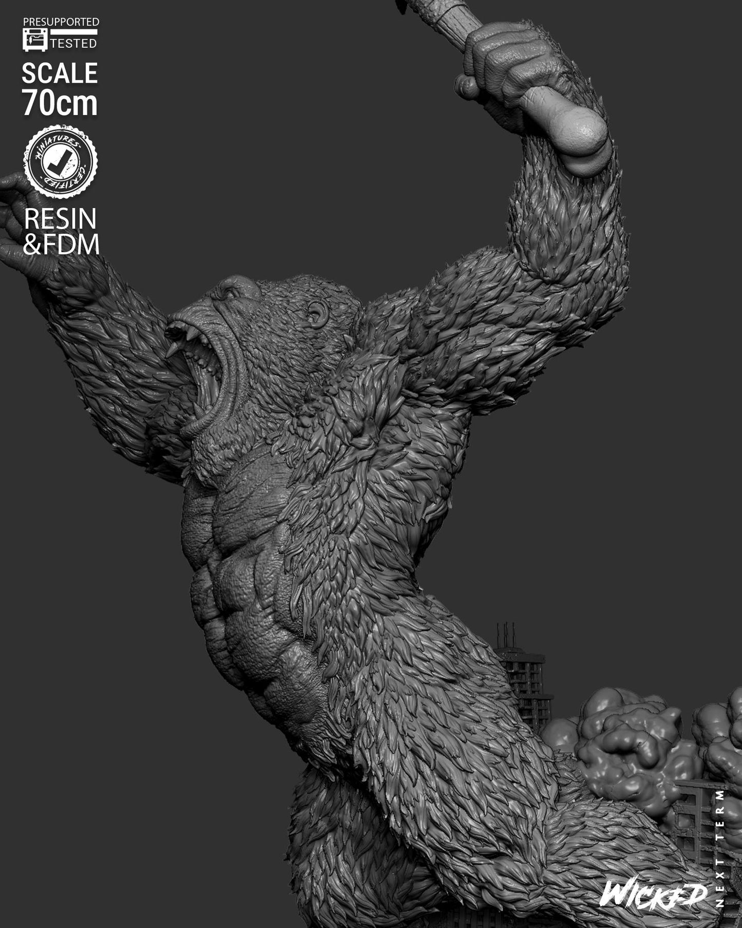 King Kong Statue – ABS-Like Resin Collector Showcase Edition