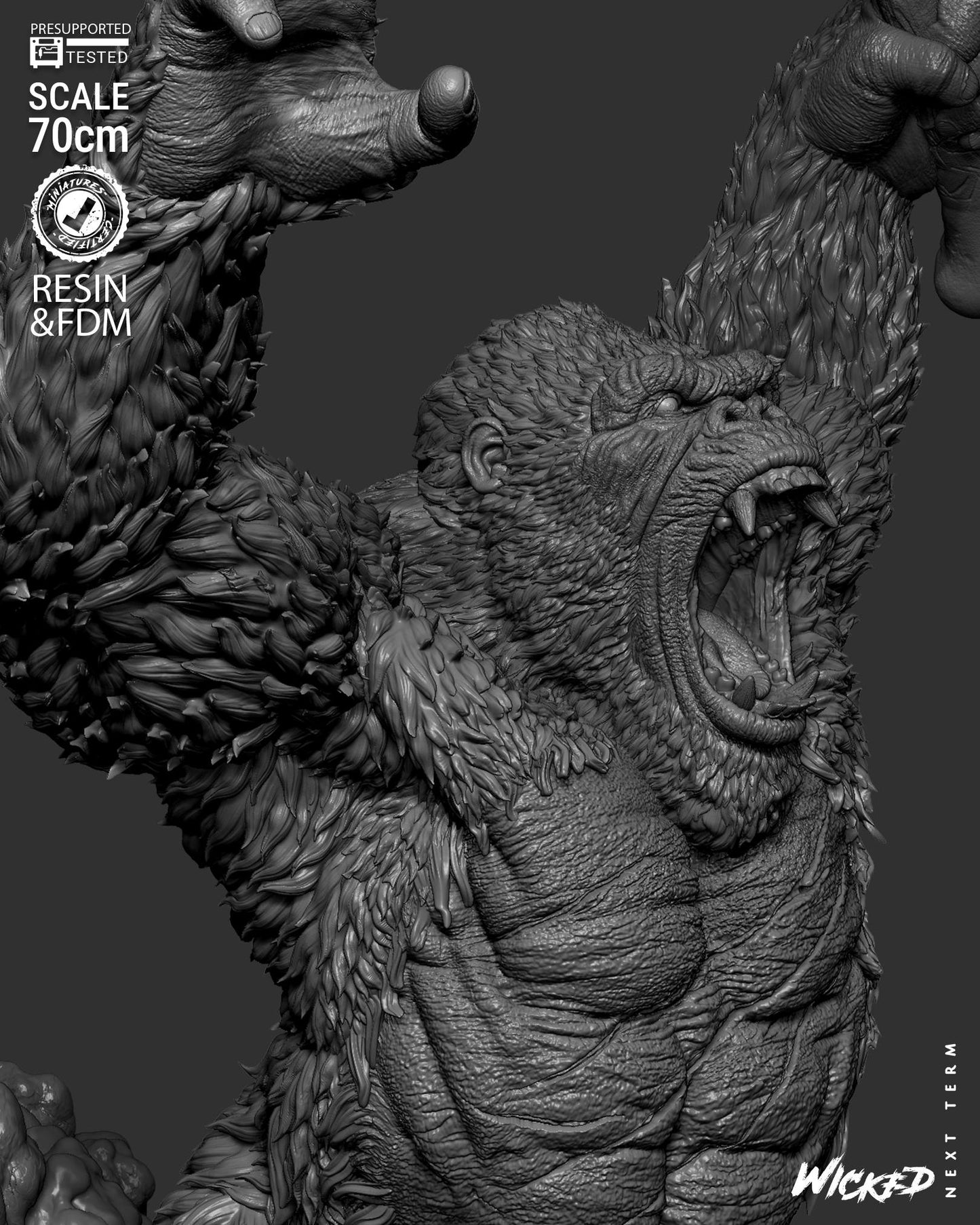 King Kong Statue – ABS-Like Resin Collector Showcase Edition