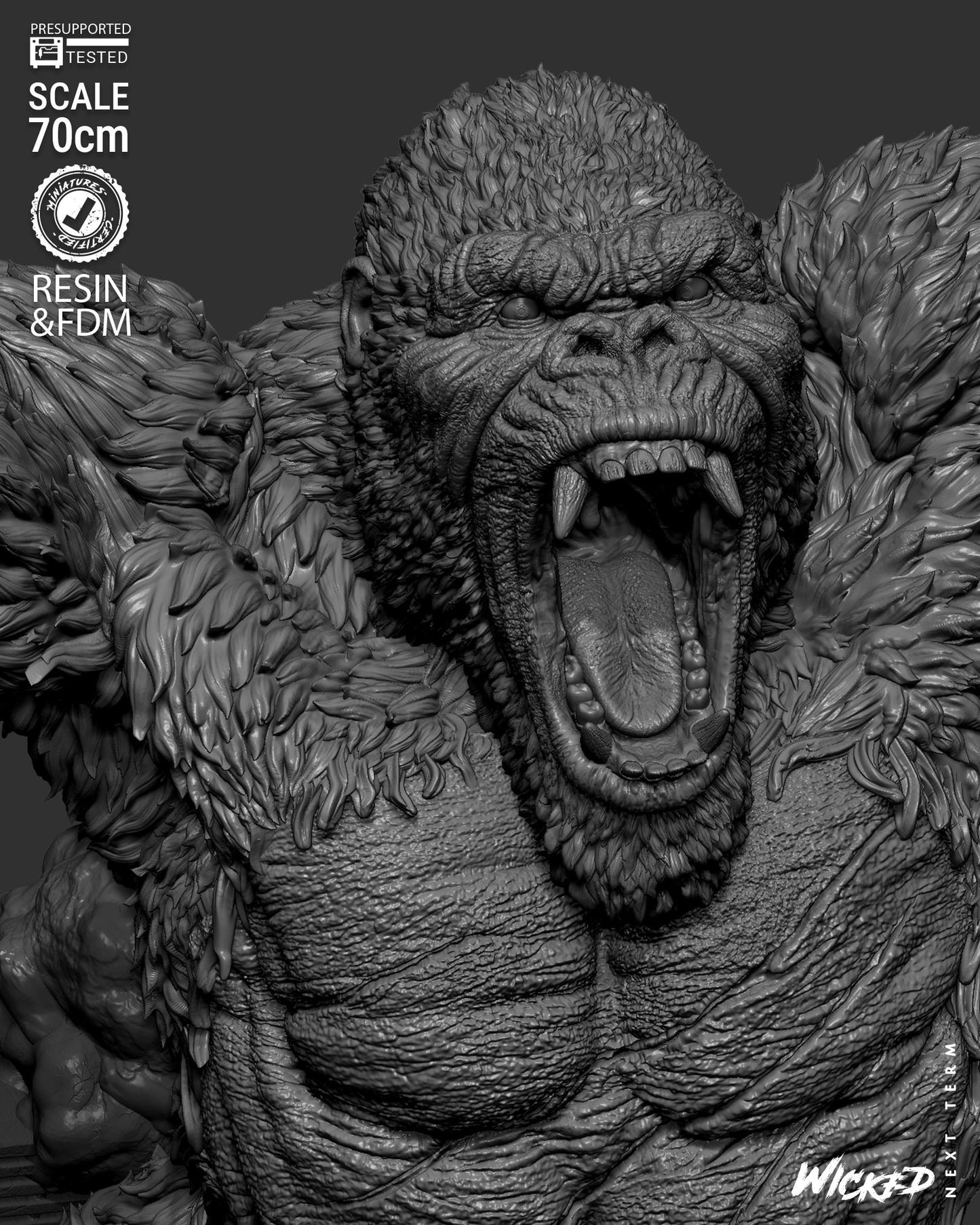 King Kong Statue – ABS-Like Resin Collector Showcase Edition