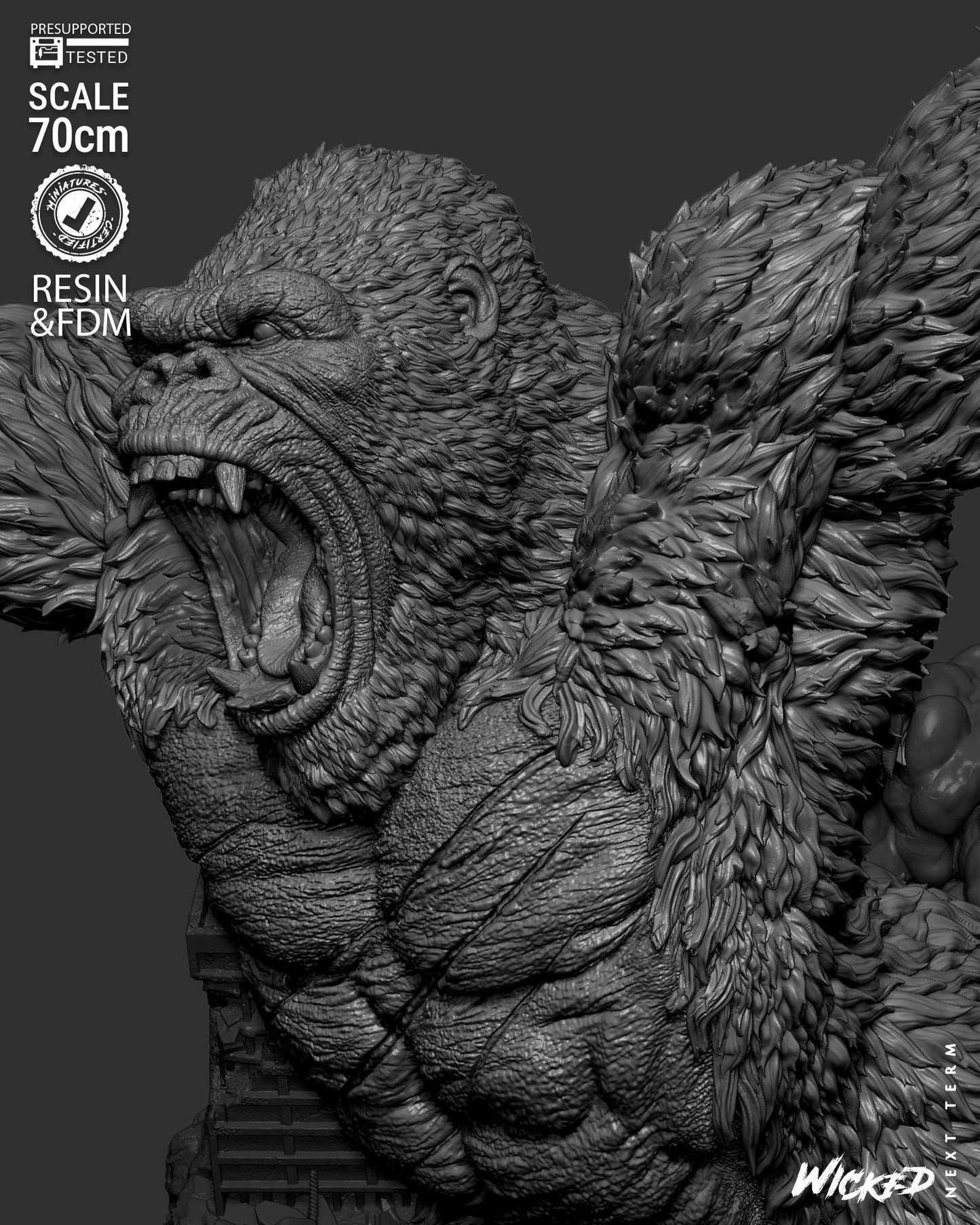 King Kong Statue – ABS-Like Resin Collector Showcase Edition