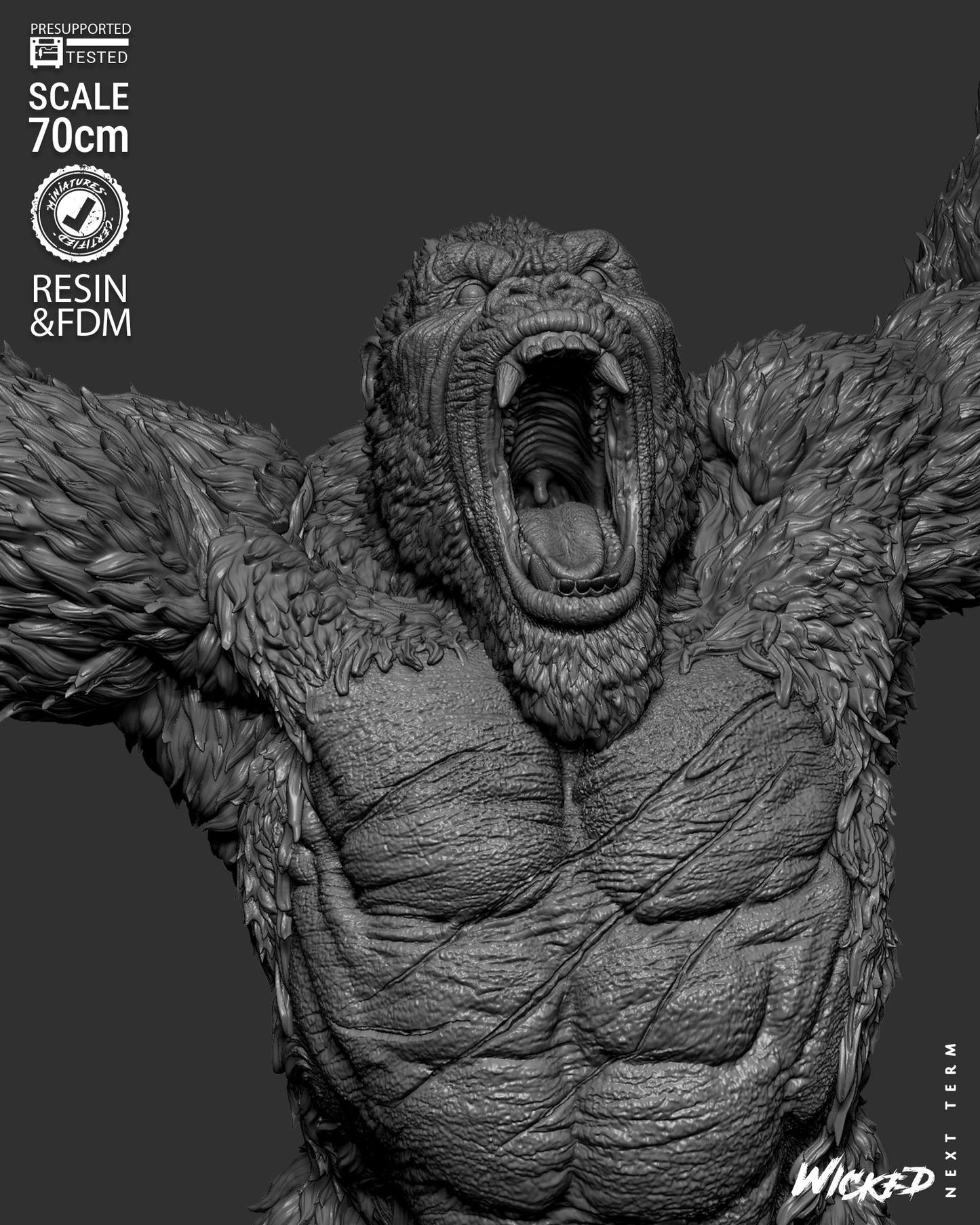King Kong Statue – ABS-Like Resin Collector Showcase Edition