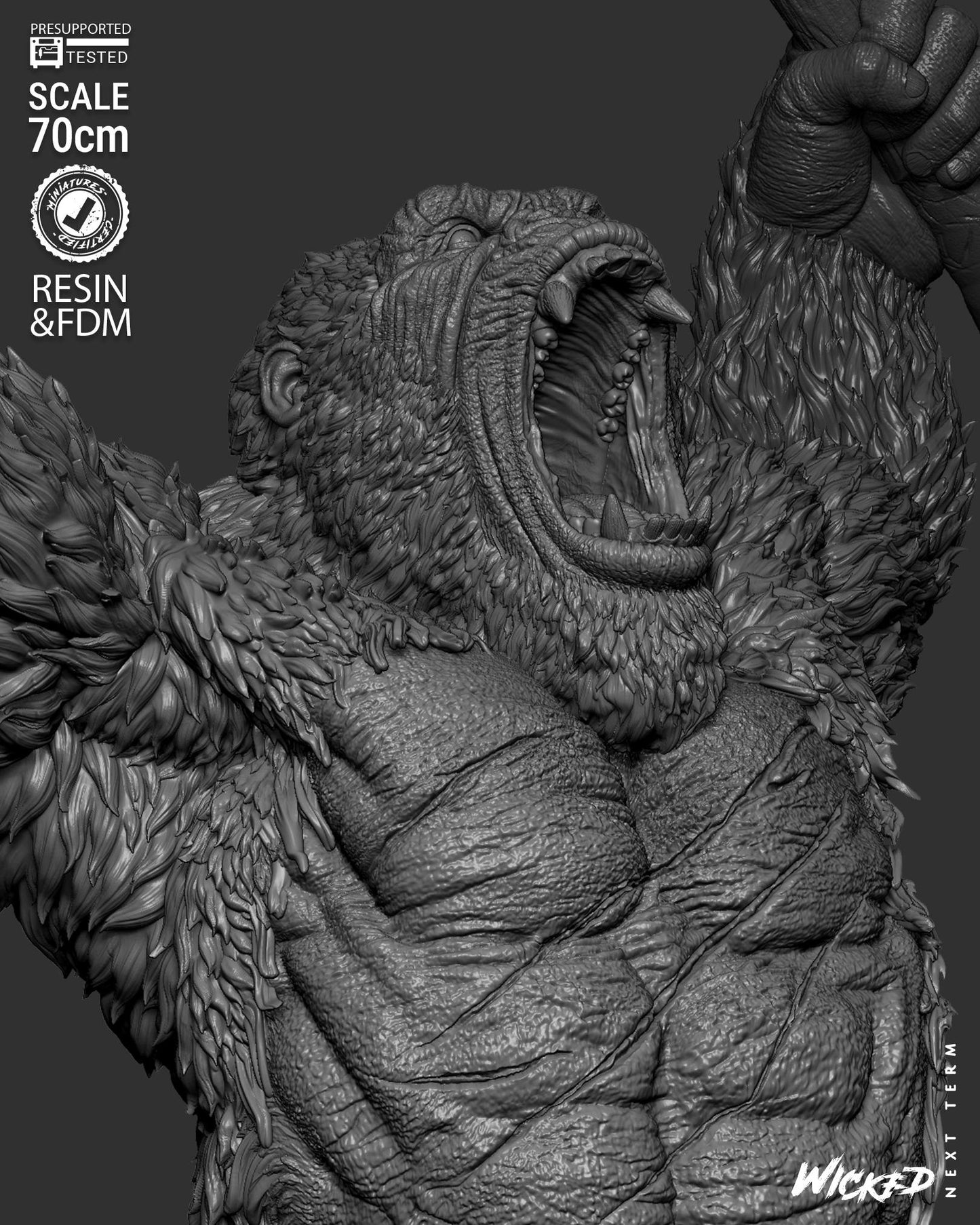 King Kong Statue – ABS-Like Resin Collector Showcase Edition