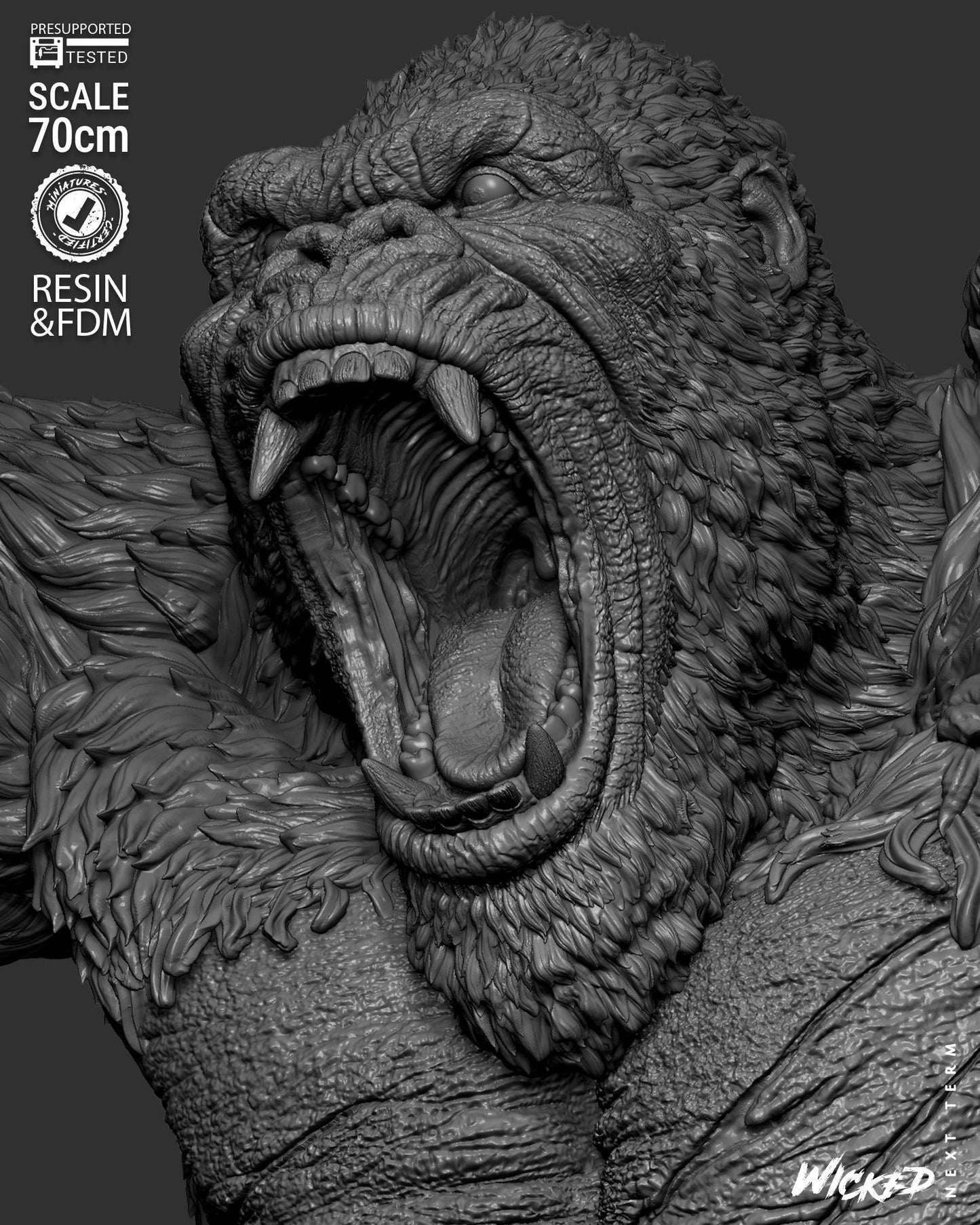 King Kong Statue – ABS-Like Resin Collector Showcase Edition
