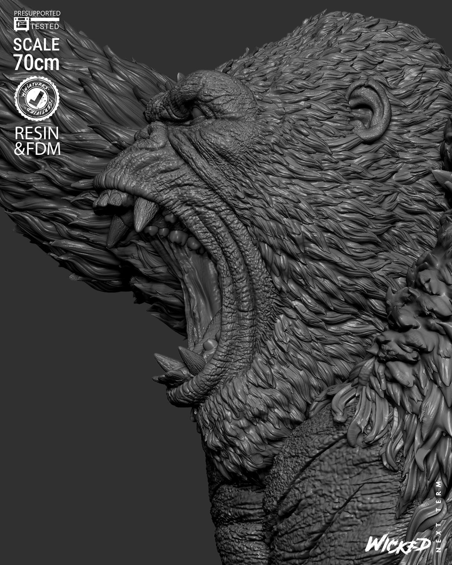 King Kong Statue – ABS-Like Resin Collector Showcase Edition