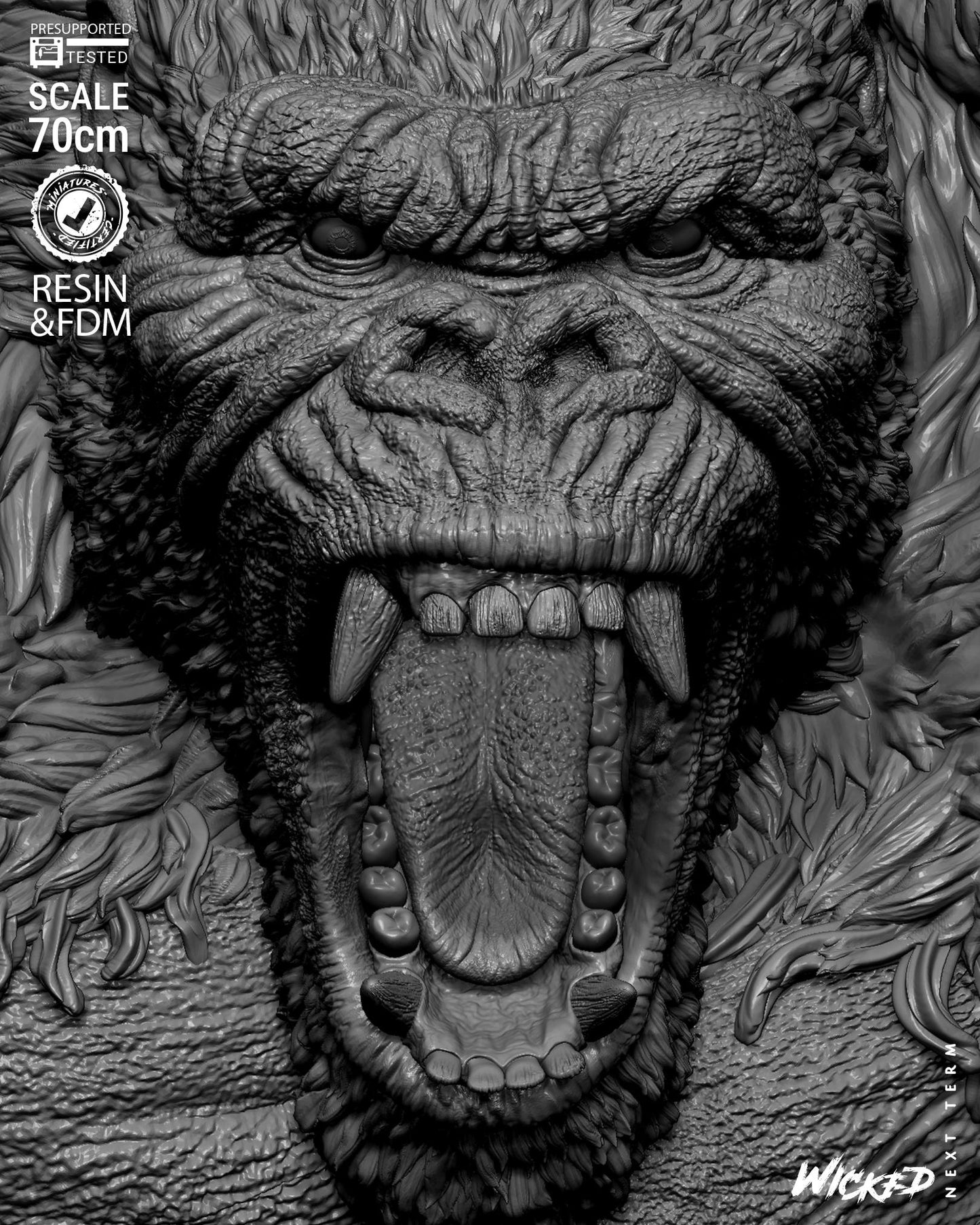 King Kong Statue – ABS-Like Resin Collector Showcase Edition