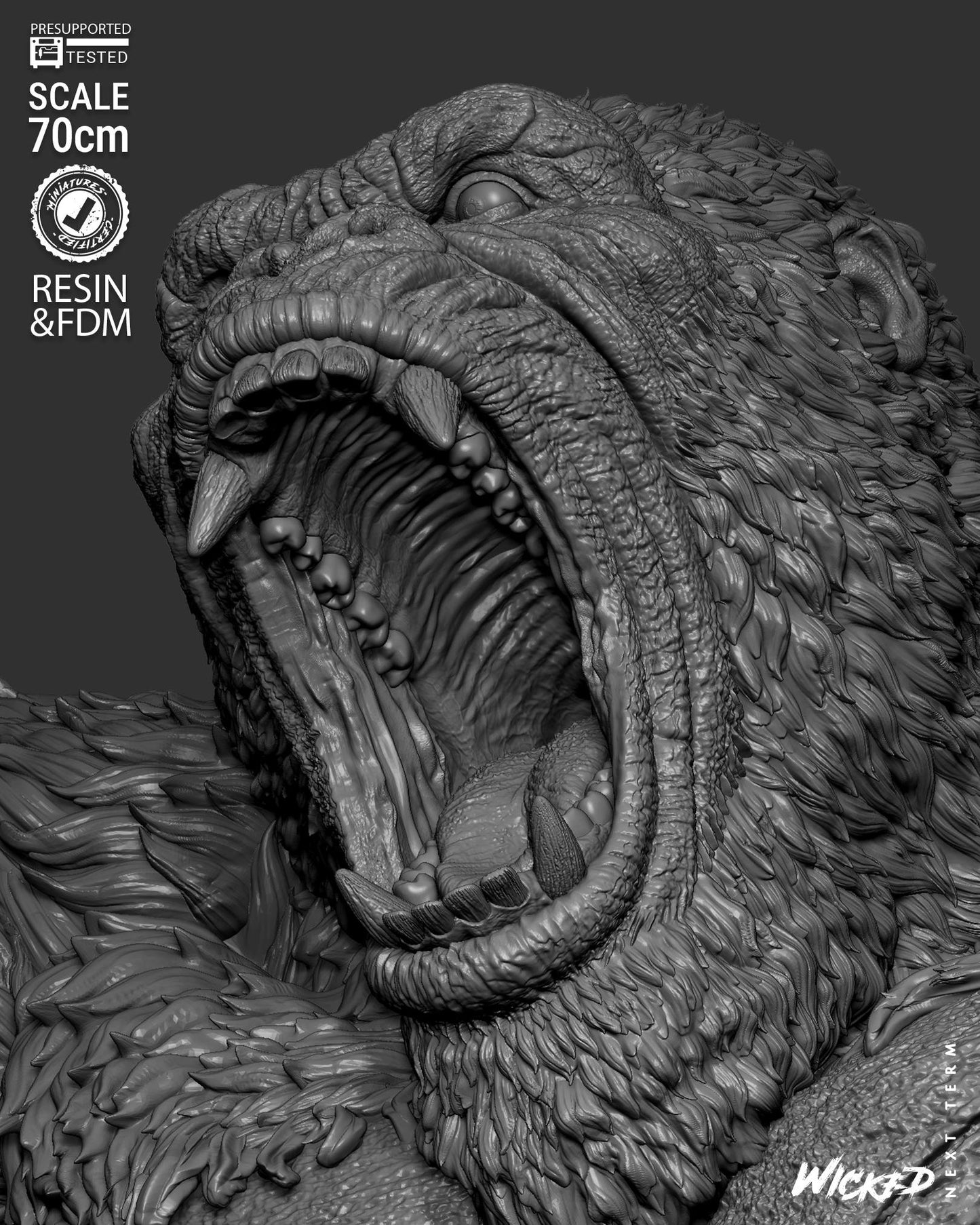 King Kong Statue – ABS-Like Resin Collector Showcase Edition