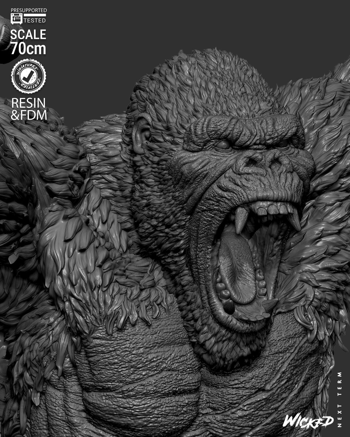 King Kong Statue – ABS-Like Resin Collector Showcase Edition