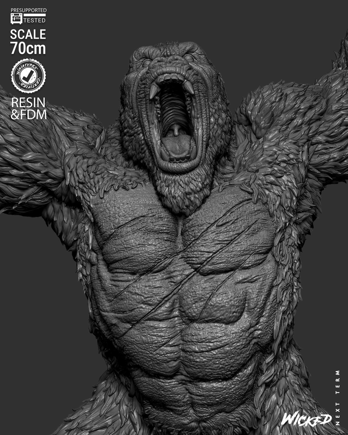 King Kong Statue – ABS-Like Resin Collector Showcase Edition