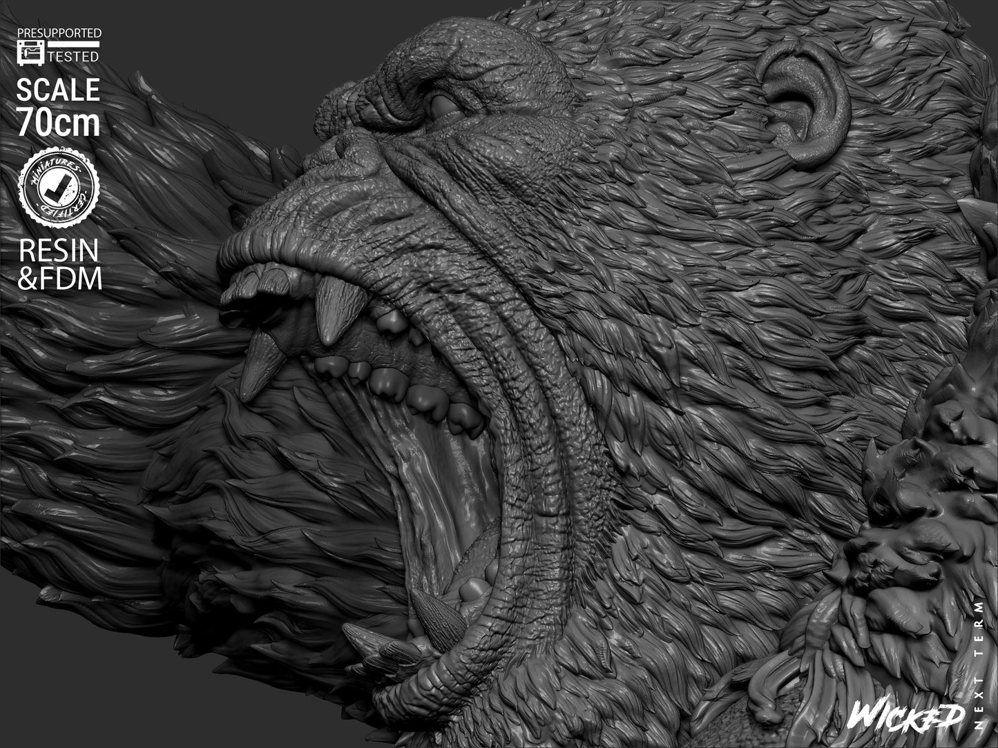 King Kong Statue – ABS-Like Resin Collector Showcase Edition