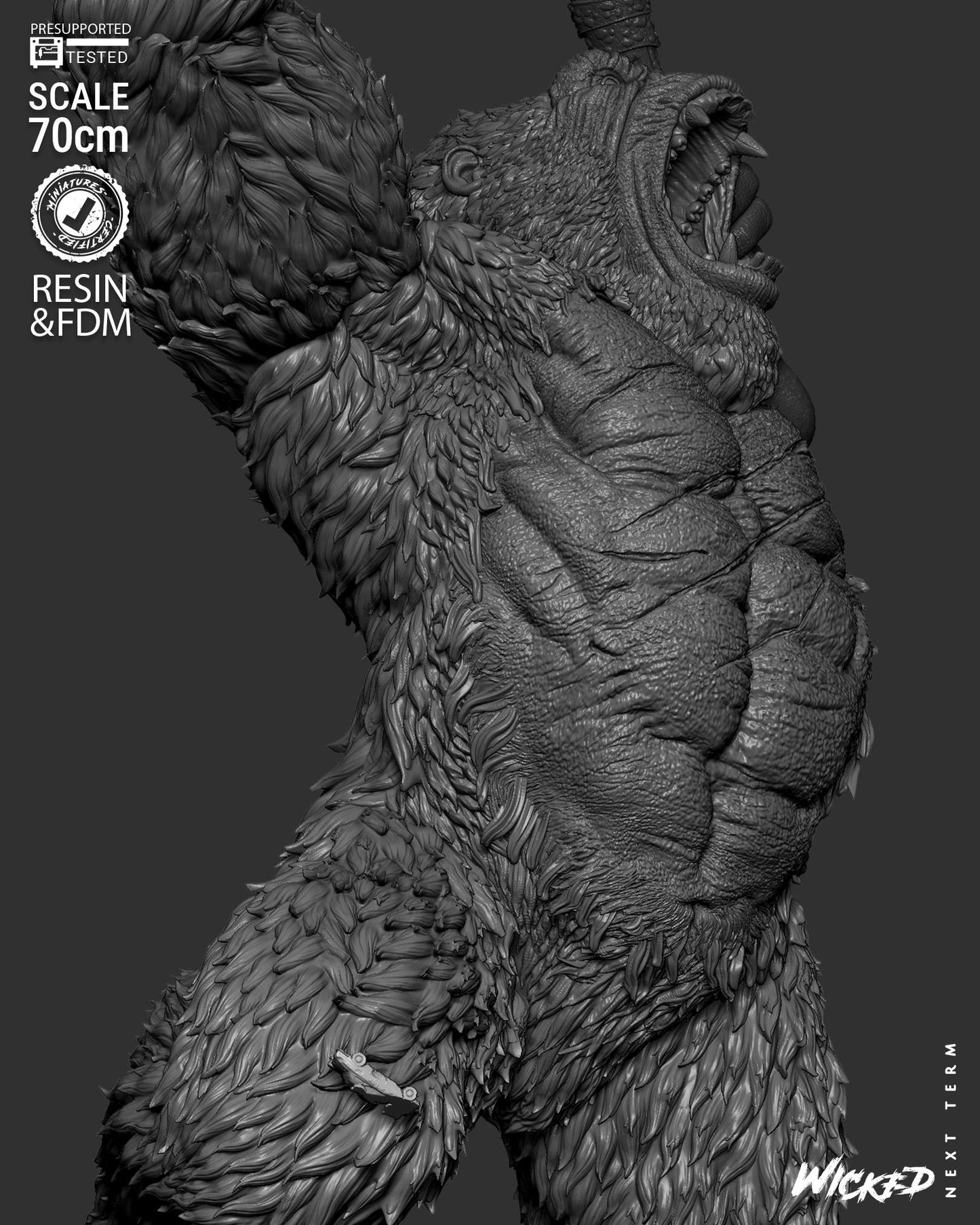 King Kong Statue – ABS-Like Resin Collector Showcase Edition
