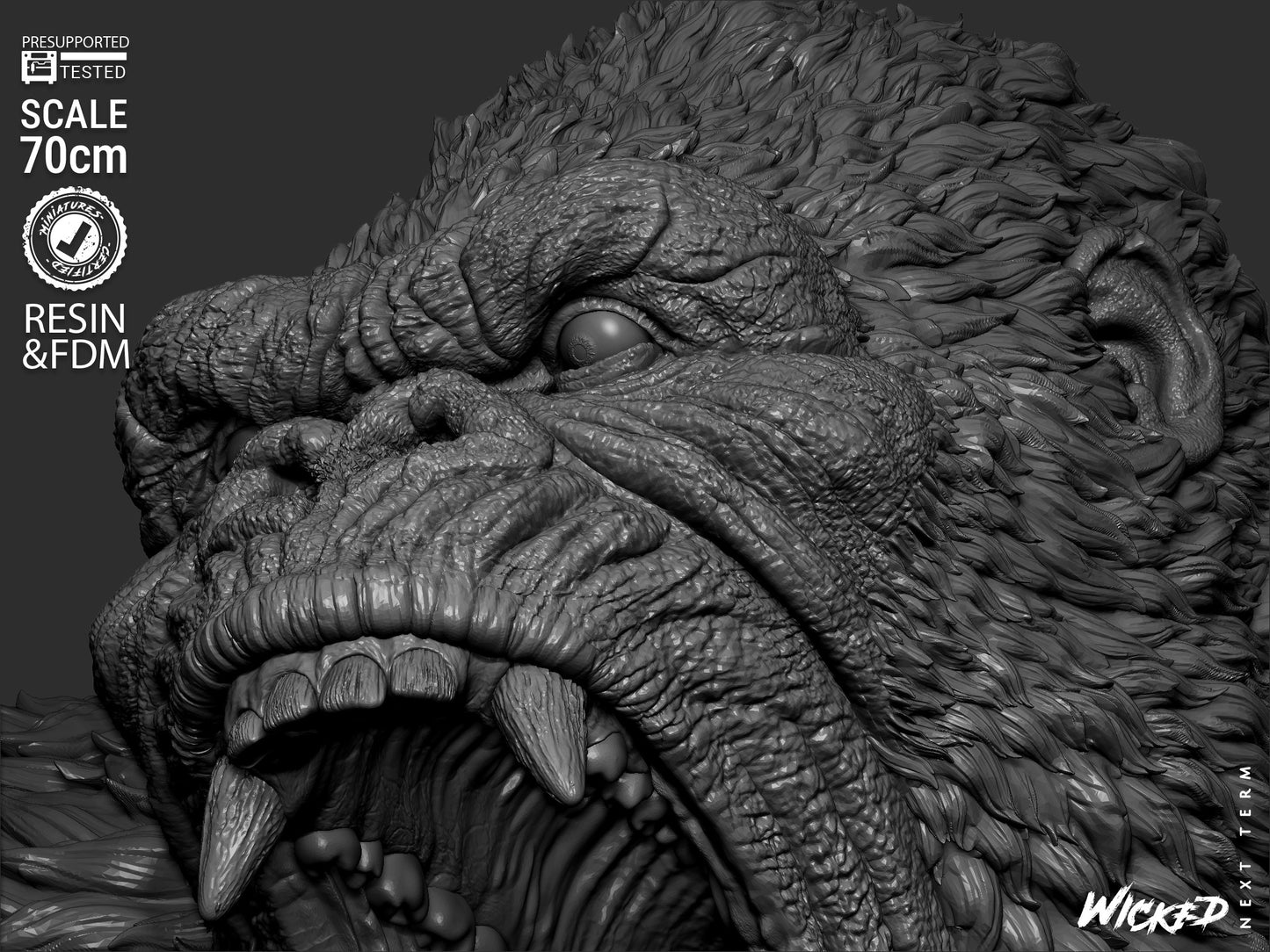 King Kong Statue – ABS-Like Resin Collector Showcase Edition