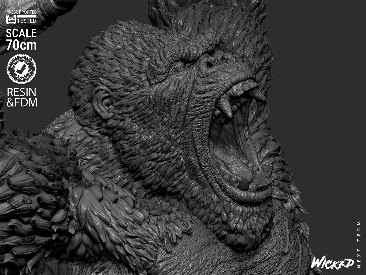 King Kong Statue – ABS-Like Resin Collector Showcase Edition