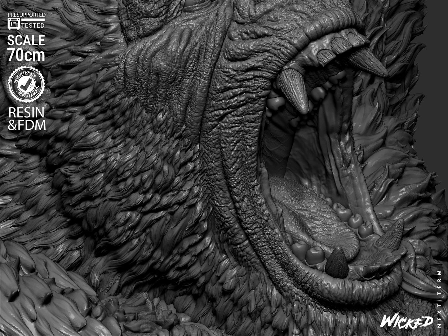 King Kong Statue – ABS-Like Resin Collector Showcase Edition