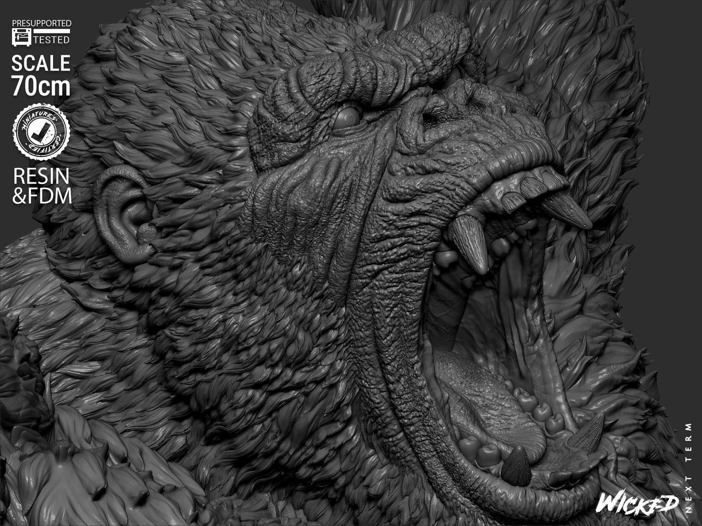 King Kong Statue – ABS-Like Resin Collector Showcase Edition