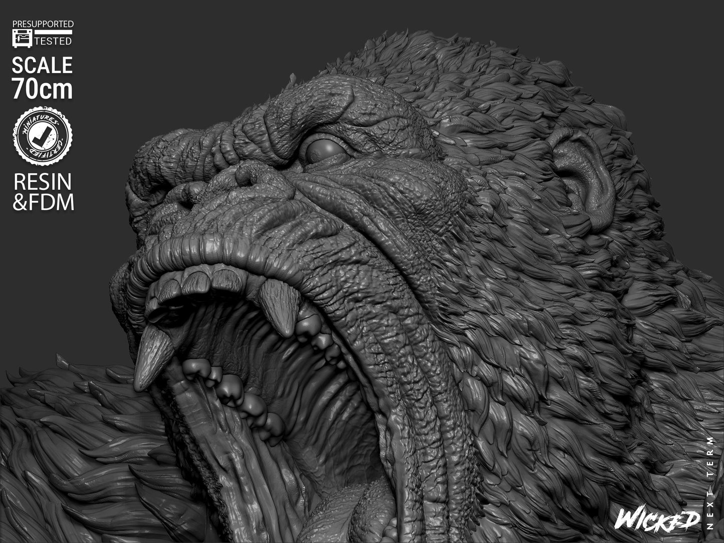 King Kong Statue – ABS-Like Resin Collector Showcase Edition