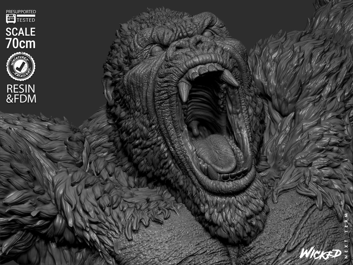 King Kong Statue – ABS-Like Resin Collector Showcase Edition