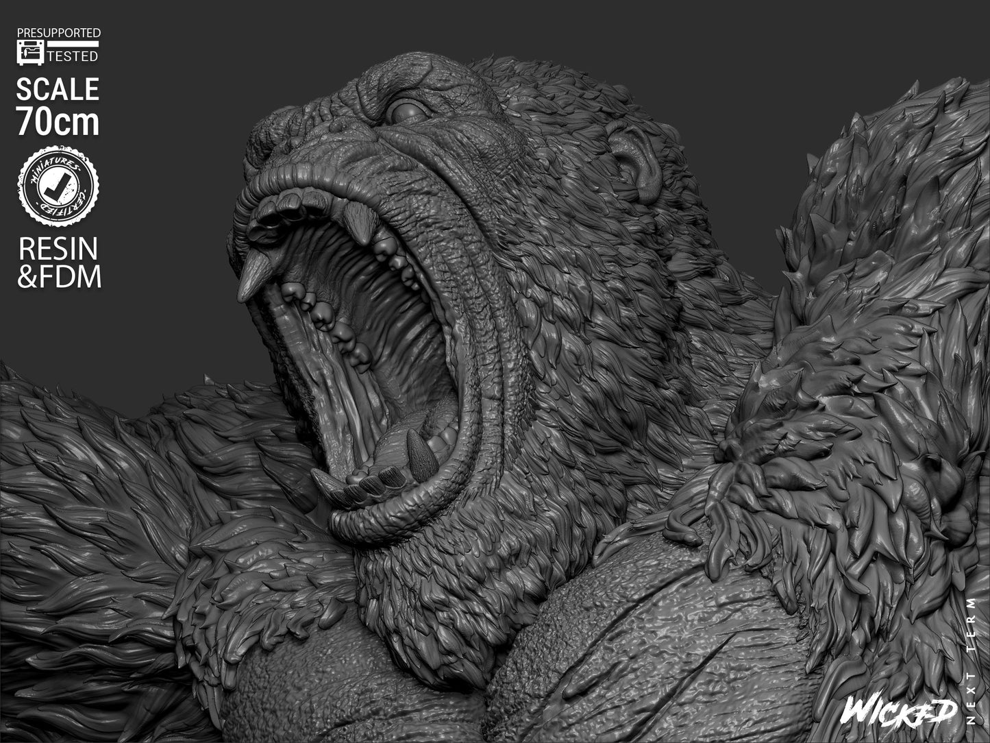 King Kong Statue – ABS-Like Resin Collector Showcase Edition