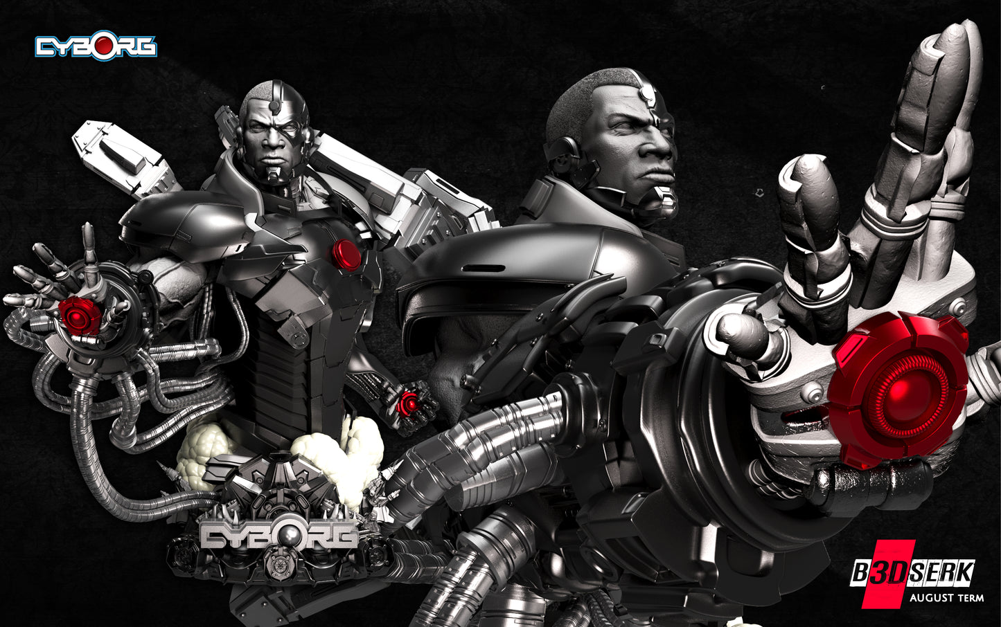 Cyborg Bust – B3DSERK Sculpt