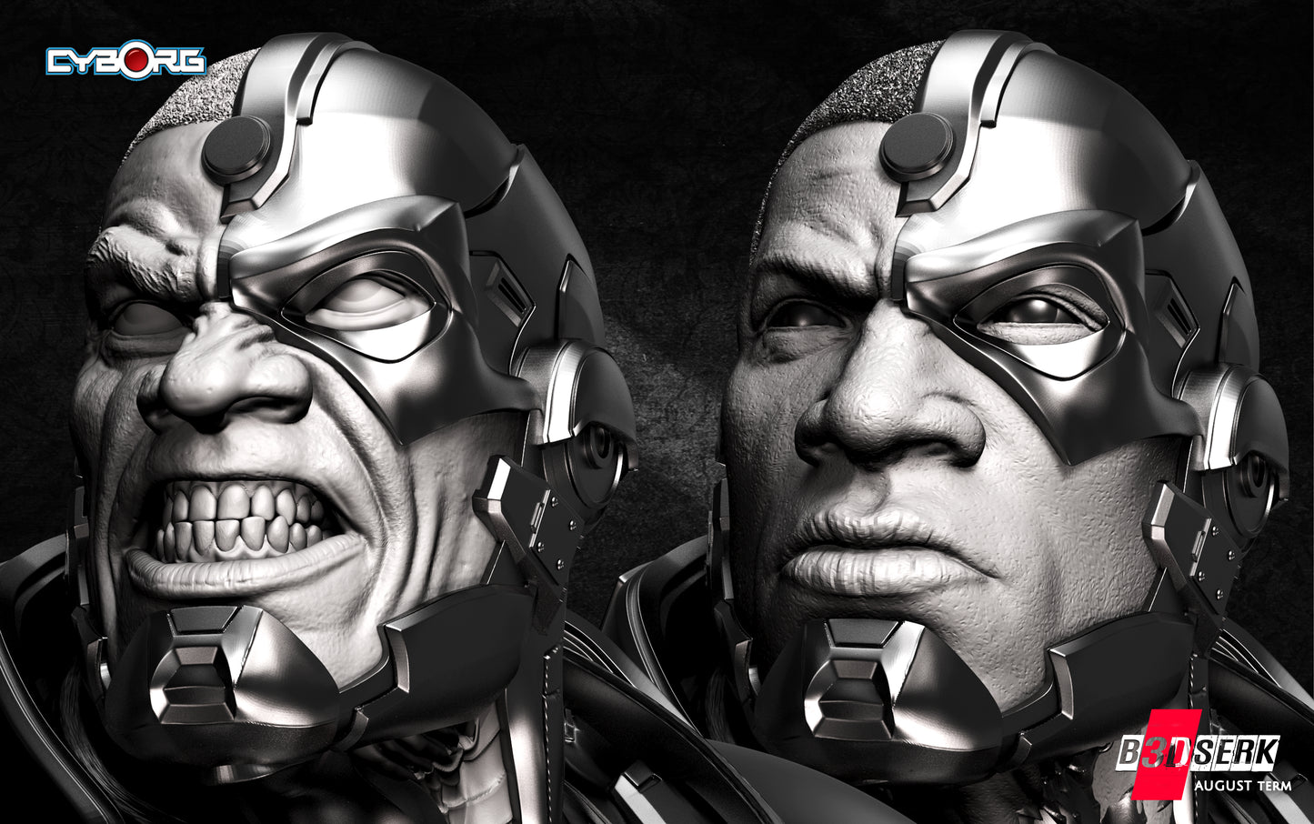 Cyborg Bust – B3DSERK Sculpt