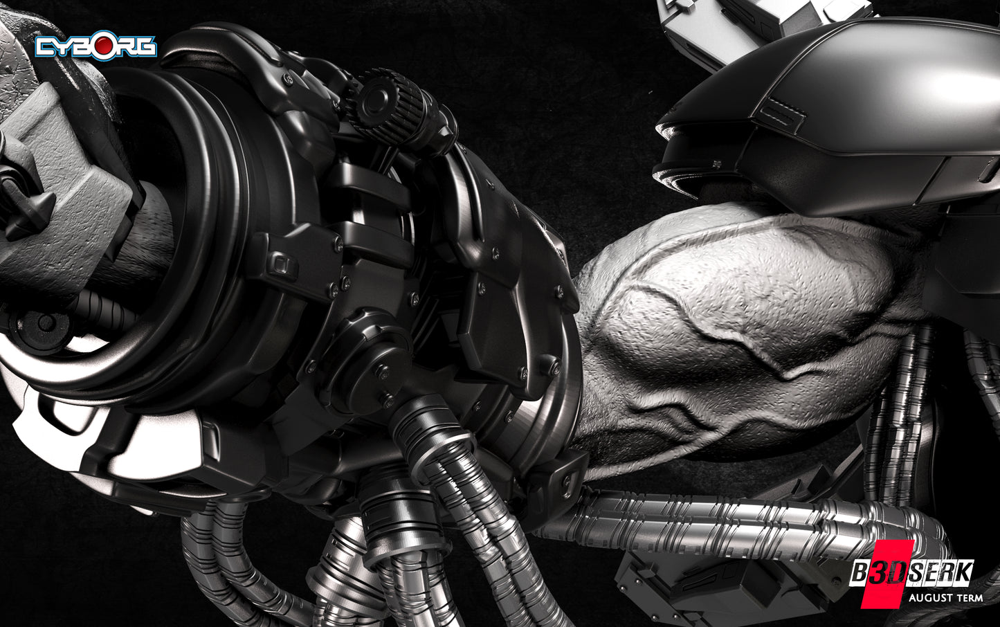 Cyborg Bust – B3DSERK Sculpt